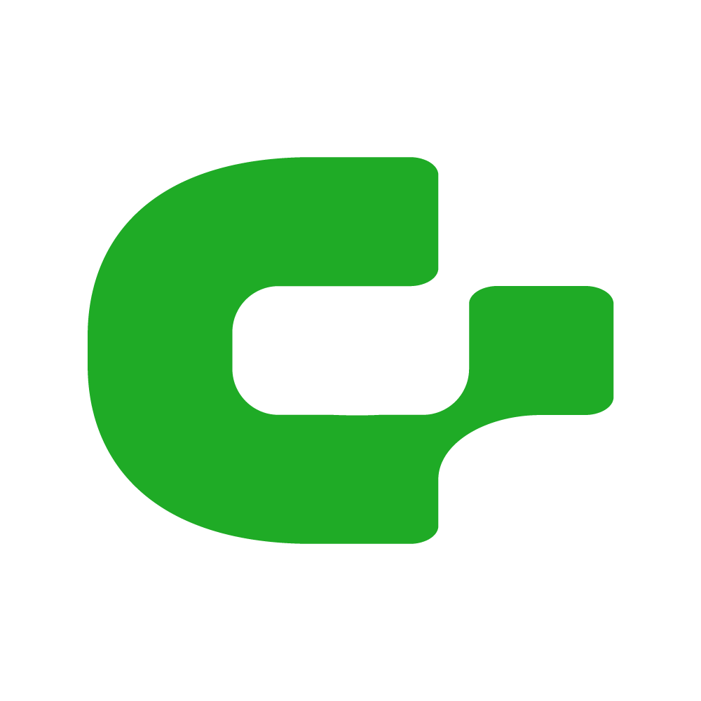 Modern Green C Logo for Carisbrooke Displays